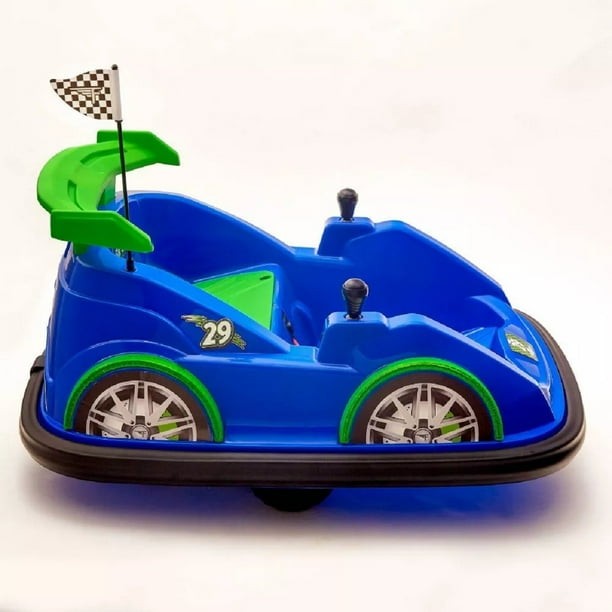 FLYBAR FUNPARK RACER RIDE-ON BUMPER CAR VEHICLE KIDS TODDLERS – BLUE/GREEN