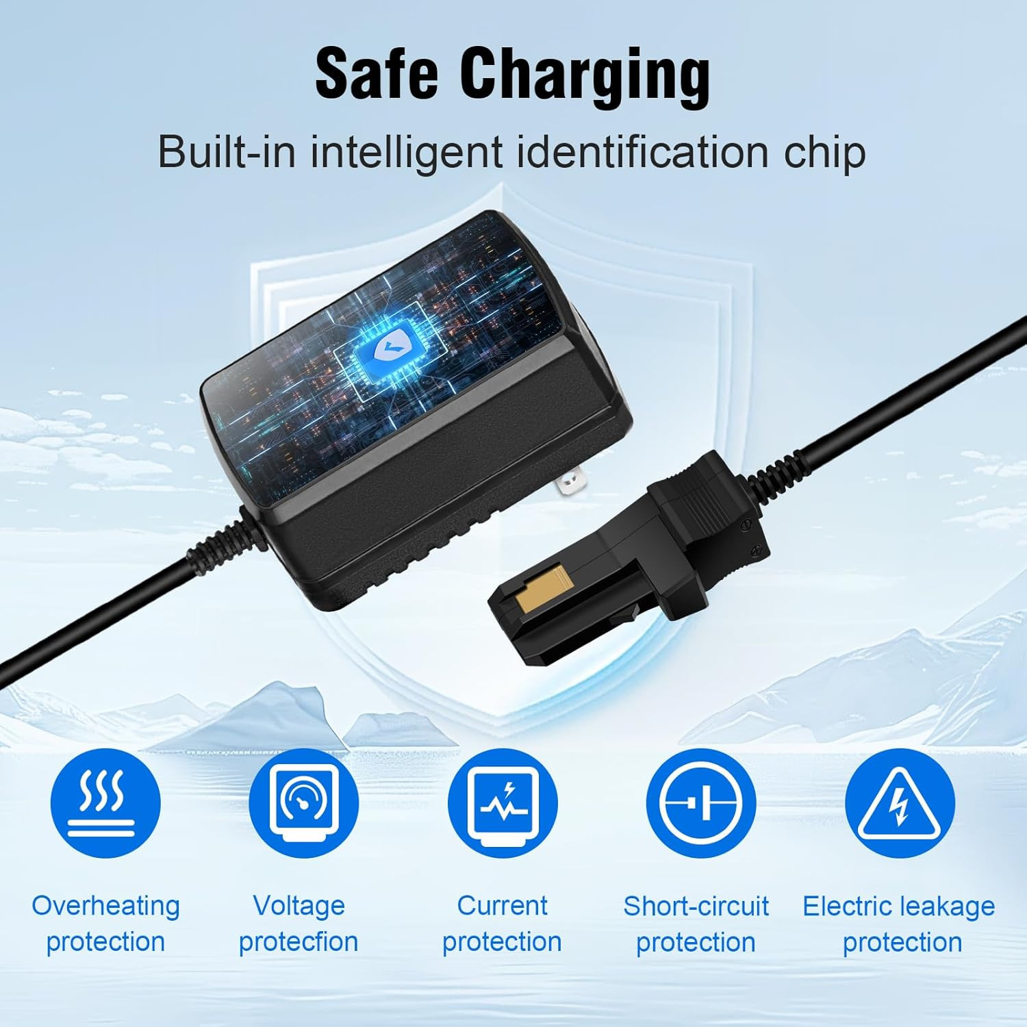 12V Charger for Powered Wheels 12 Volt Battery Charger for All Fisher-Price Powe