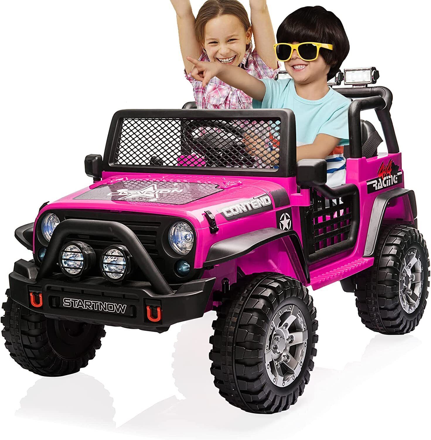 12V Ride On Car 2 Seater Electric Vehicle Toy Kids Truck Jeep w/ Remote Control