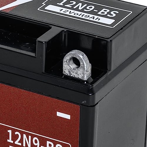12N9-BS Gel Motorcycle Battery, 12V9Ah Non-Spillable Maintenance-Free Power