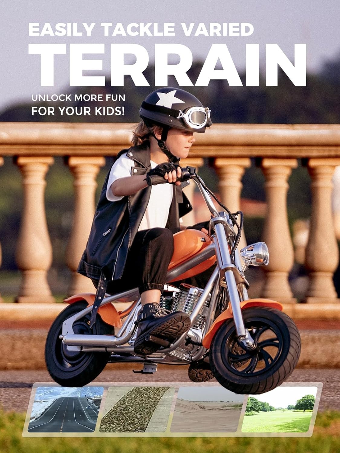 HYPER GOGO Challenger 12 Plus with APP 160W Kids Electric Motorbike 6 Years +