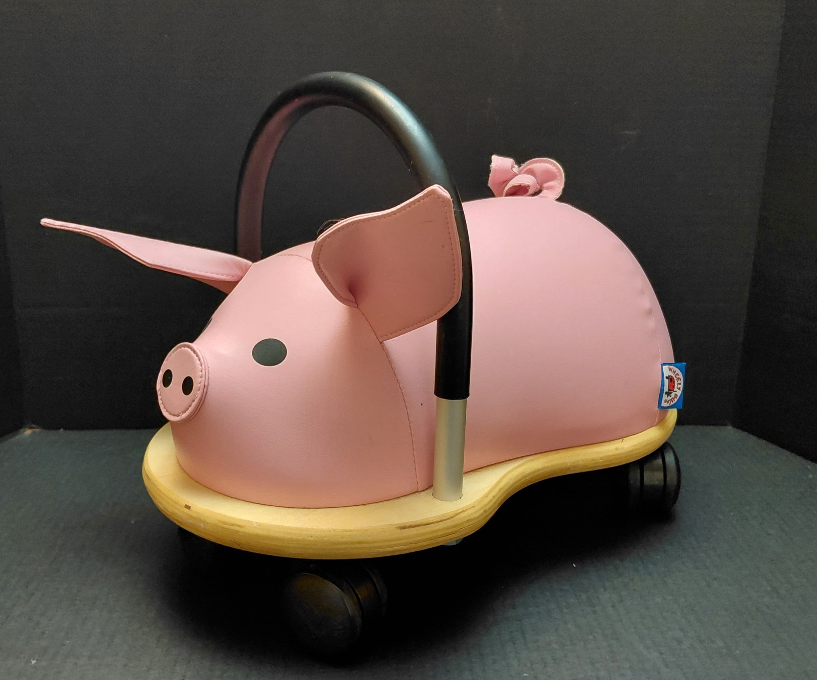Wheely Bug Pig Ride On Toy Pink Rolling Toddler Scooter Prince Lionheart
