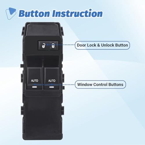 Driver Side Window Switch Power Control Button Compatible with 2011 2012 2013
