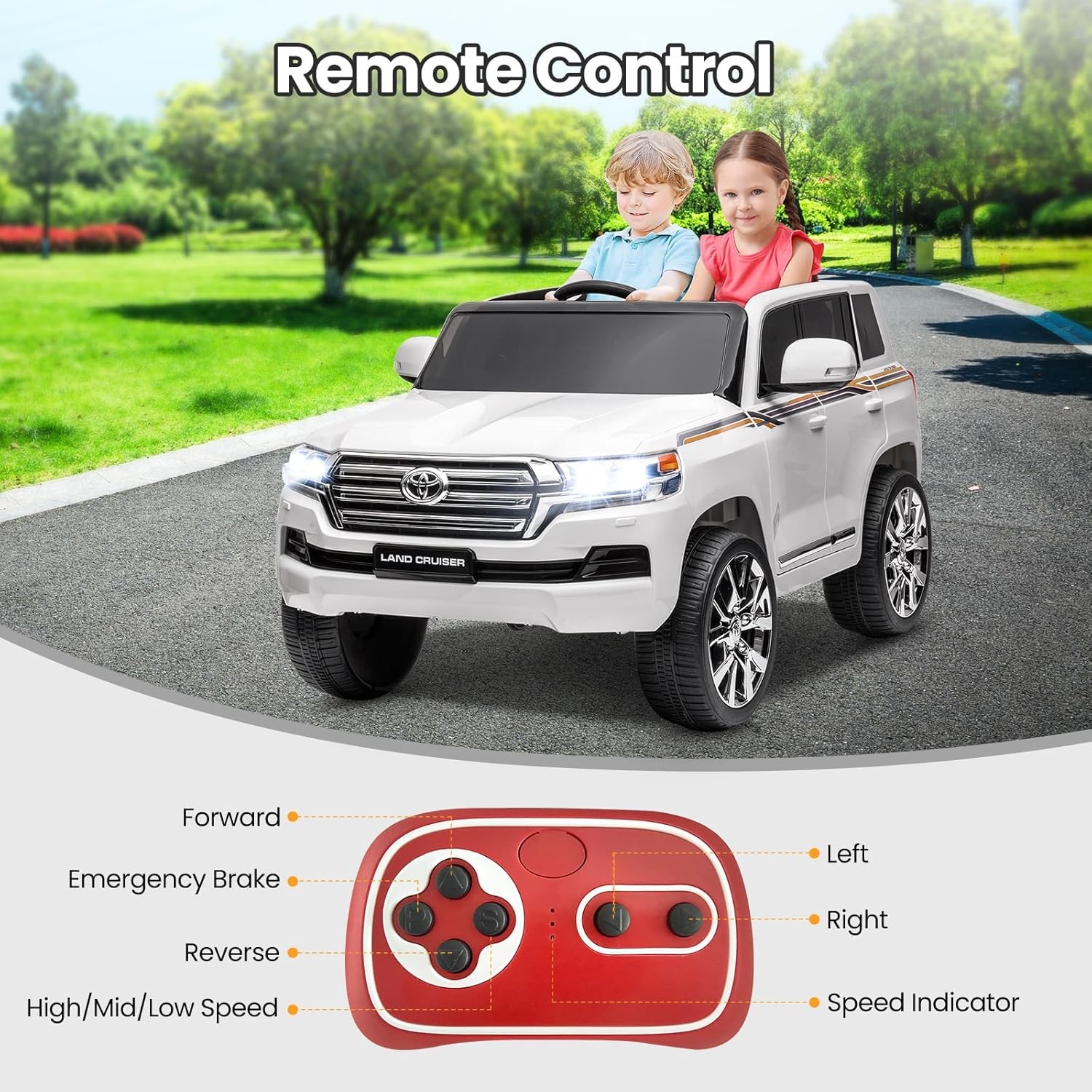 12V Kids Electric Truck Ride on Toys Car w/Remote Power Wheels for 4-8 Years US