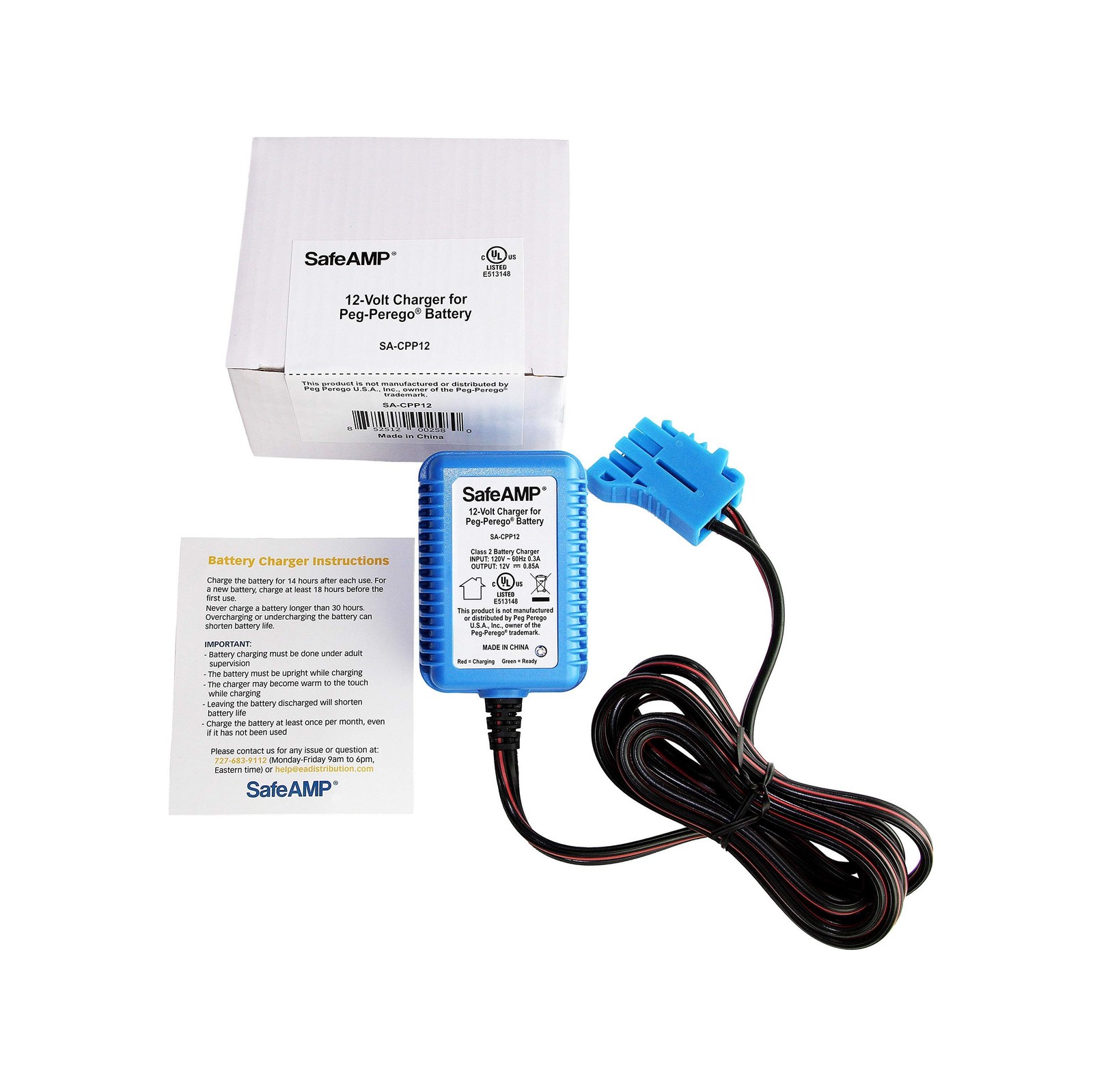 SafeAMP 12 Volt UL Listed Battery Compatible with Peg Perego® 12V B