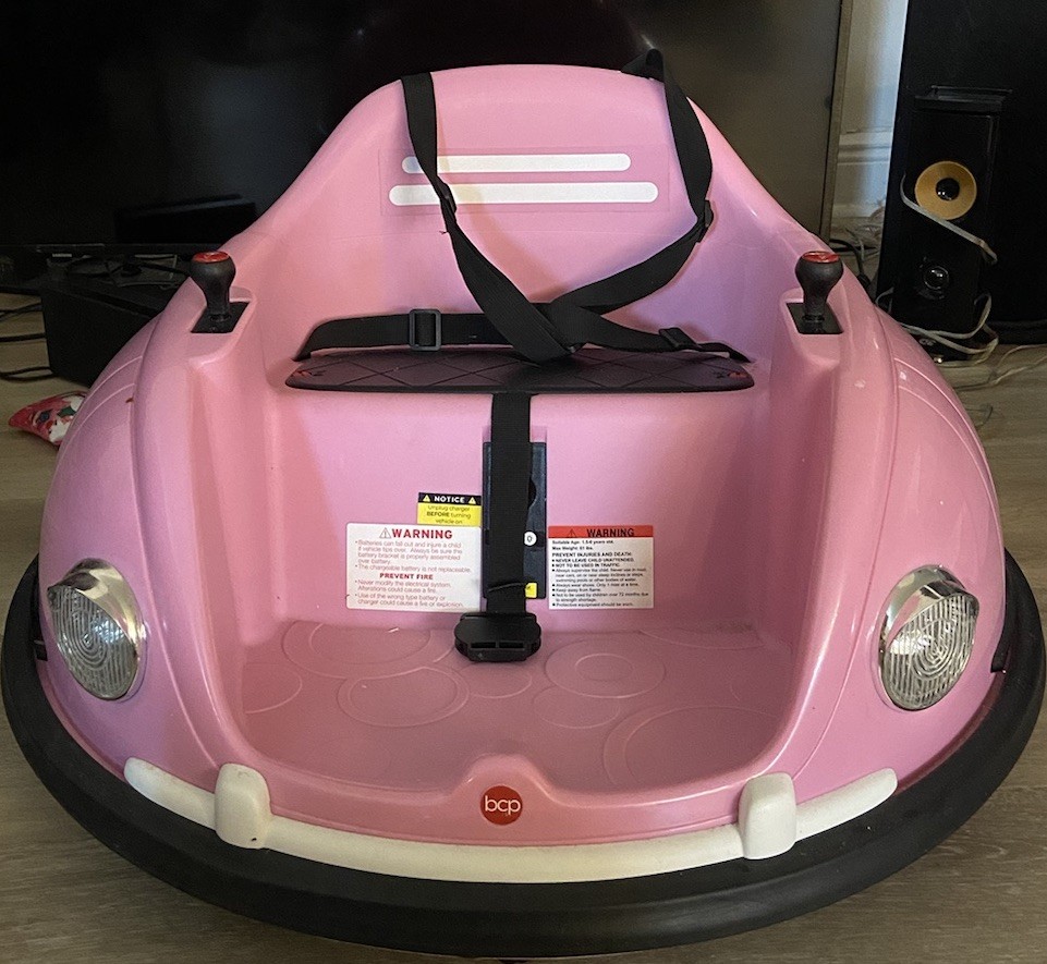 BCP Best Choice Products Kids 6V Ride On Bumper Car Pink – Electric Toy