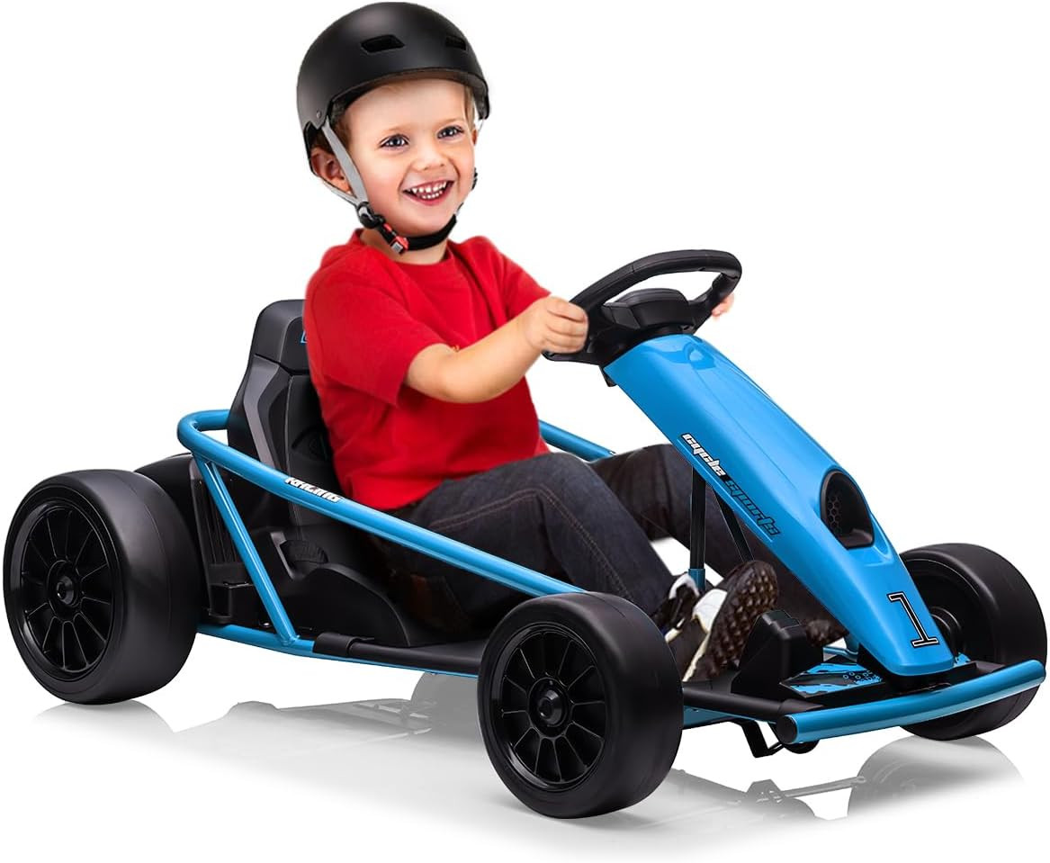 24V 9Ah Kids Ride on Go Kart Toy, High Speed 8.1MPH Drifting Car with Powerful M