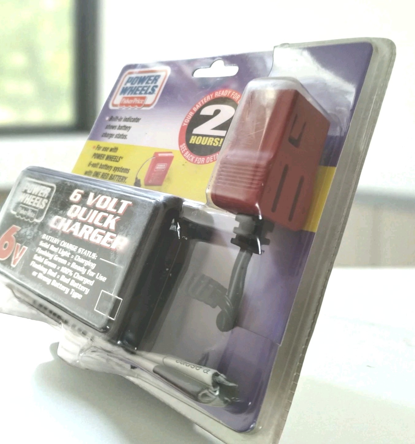Power Wheels 6 Volt Charger RED 6v Battery Genuine Fisher Price Factory Sealed