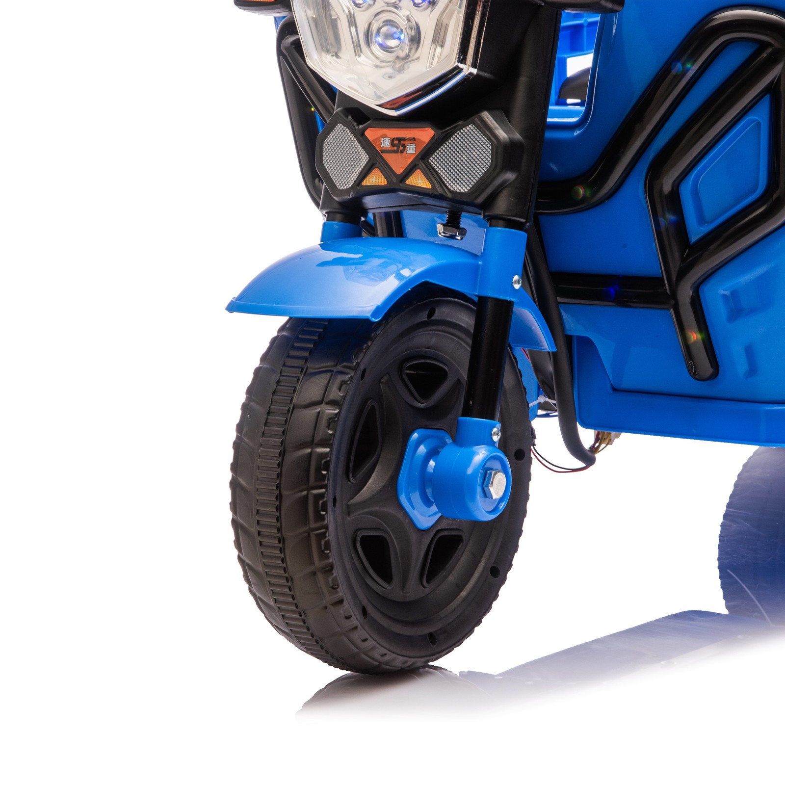 12V Kids Trike, 2WD, Anti-Slip Wheels, LED Music, Storage, 3-6Y