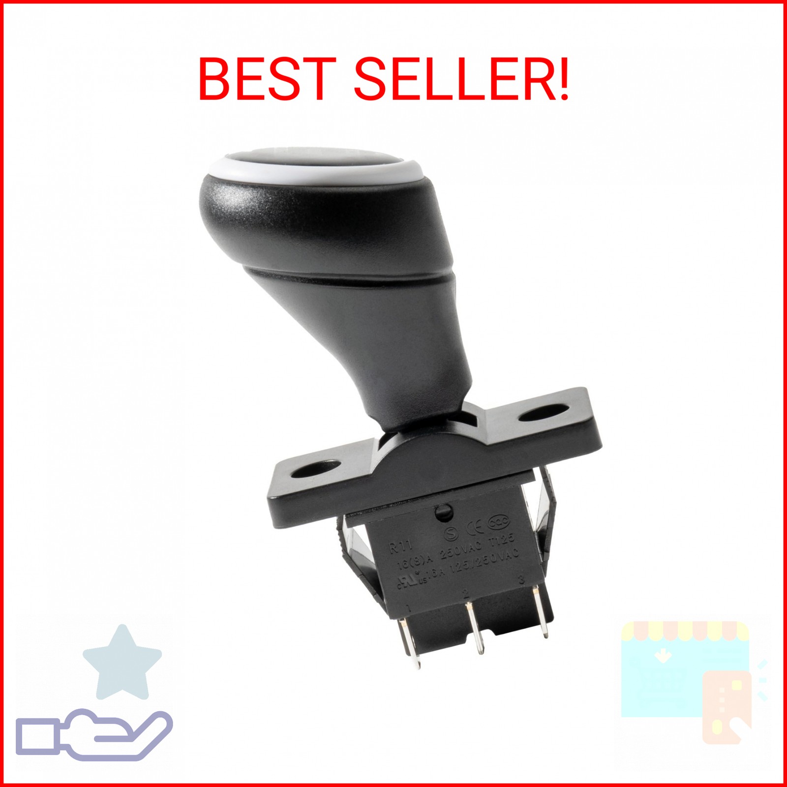 2 Pcs 6V 12V 24V Compatible with Power Wheels Forward Reverse Switch, Forward St