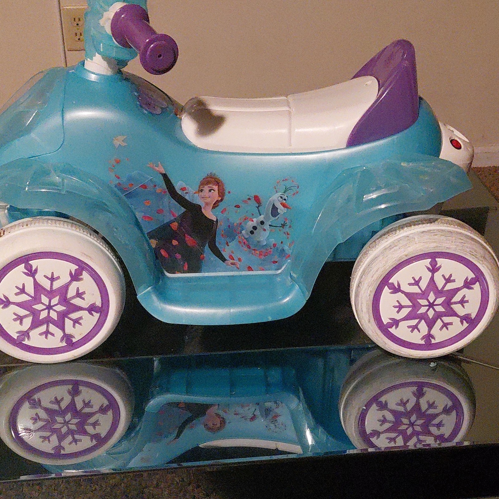 Disney Frozen Battery Operated Ride-On Toy Blue/Purple Princess Theme