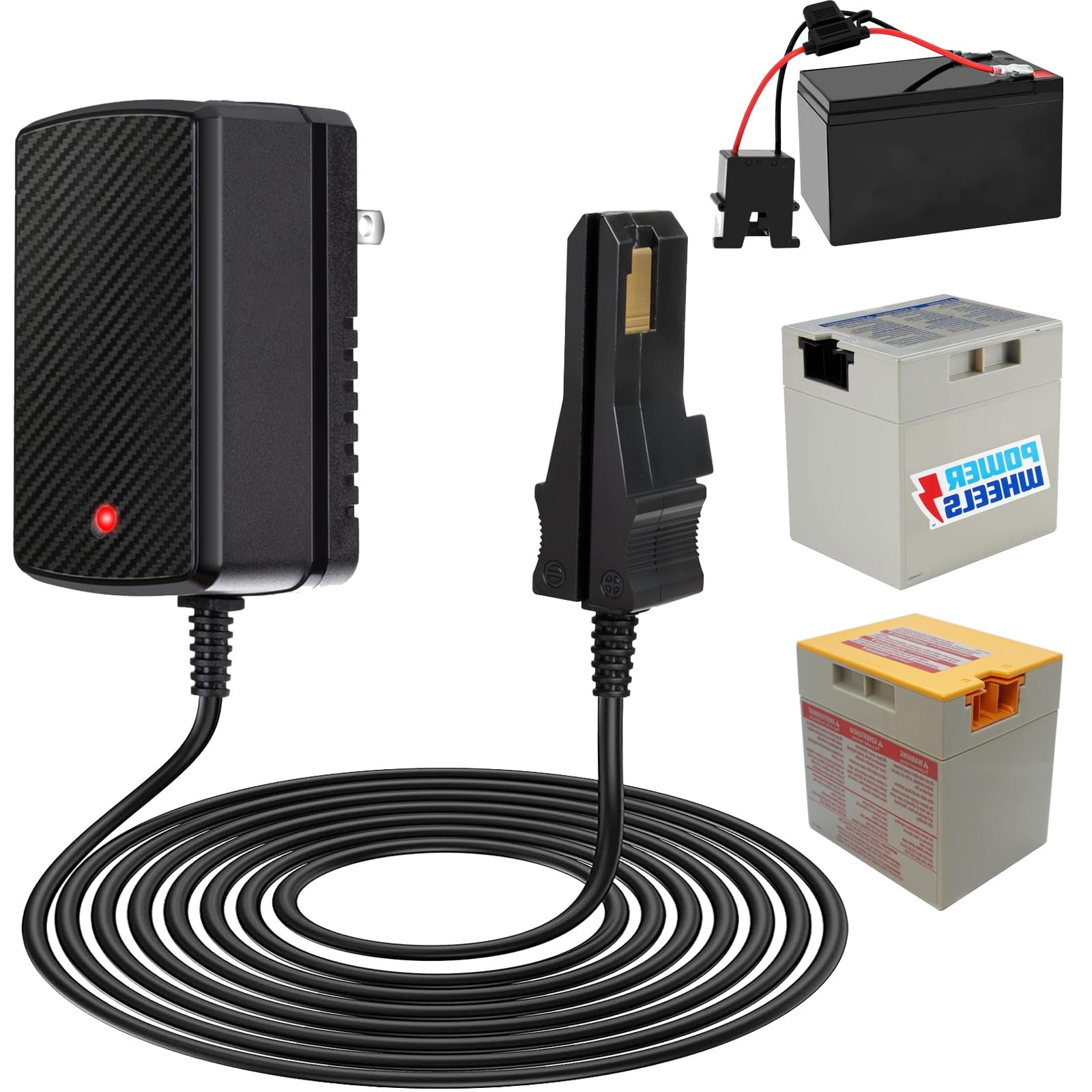 12V Battery Charger Replacement for Power Wheel Battery Charger for All Power…