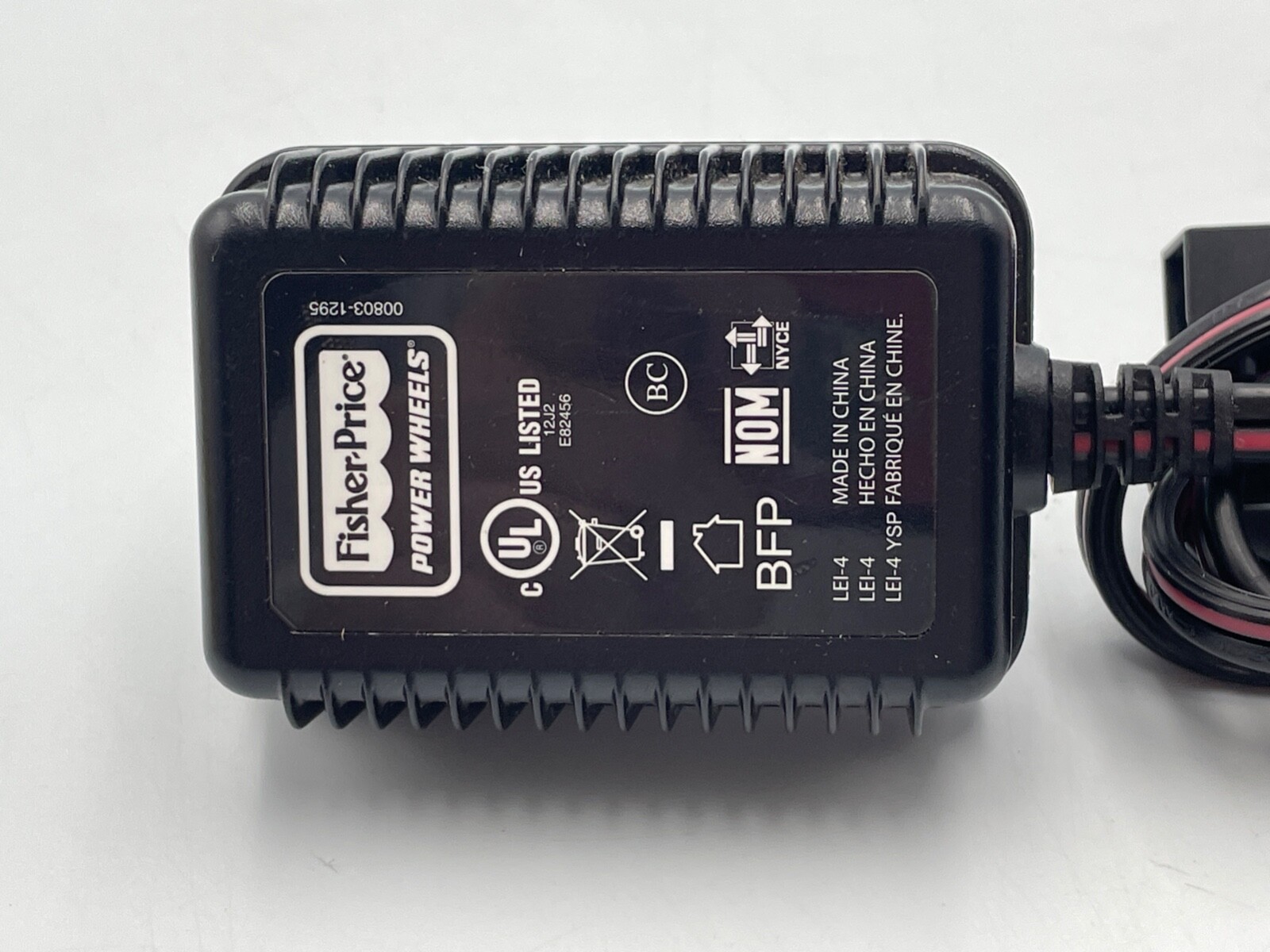 Fisher Price Power Wheels 00803-1295 Class 2 Battery Charger OEM Genuine