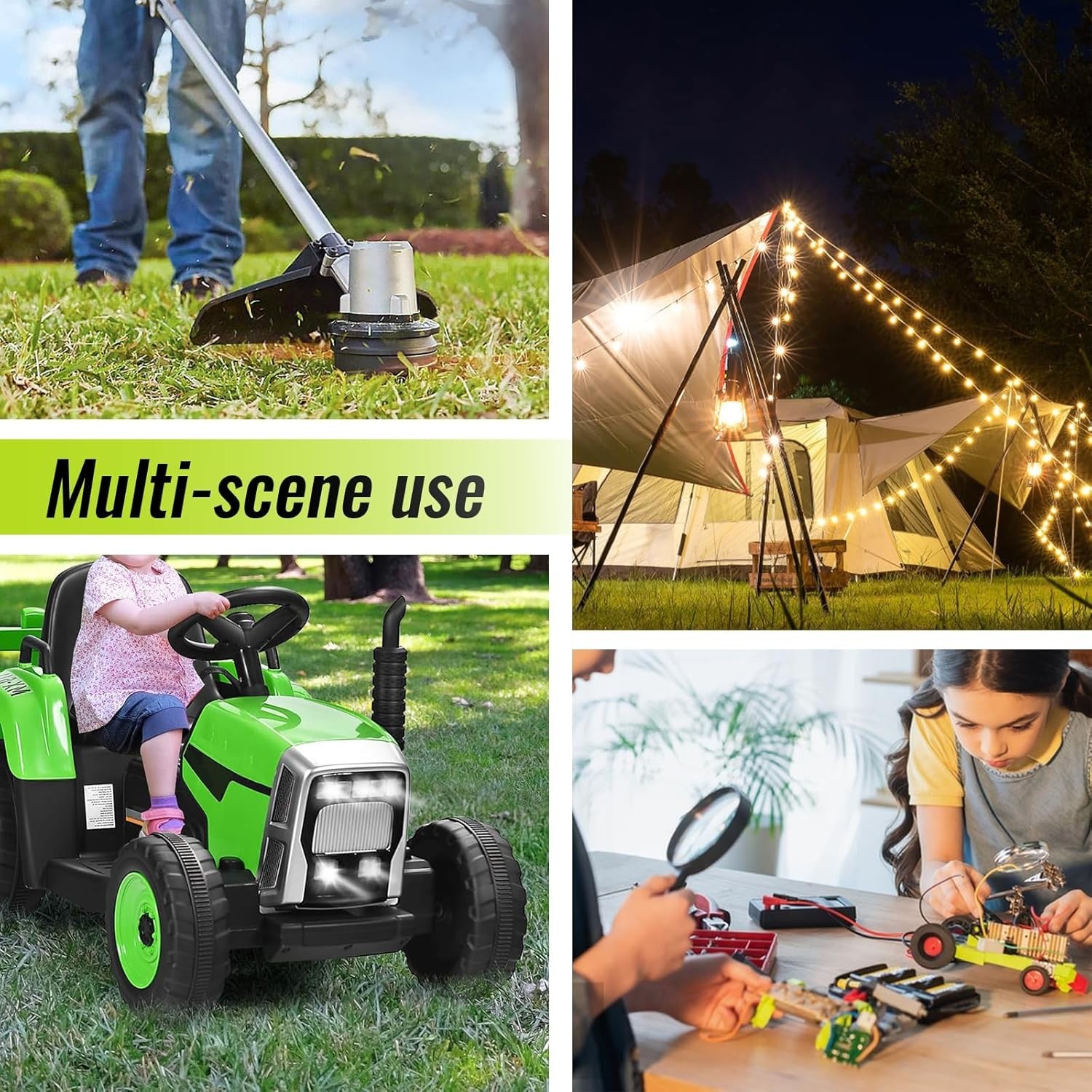 Ryobi 18V Power Wheel Adapter with Built-in Switch & Upgraded Safety Features
