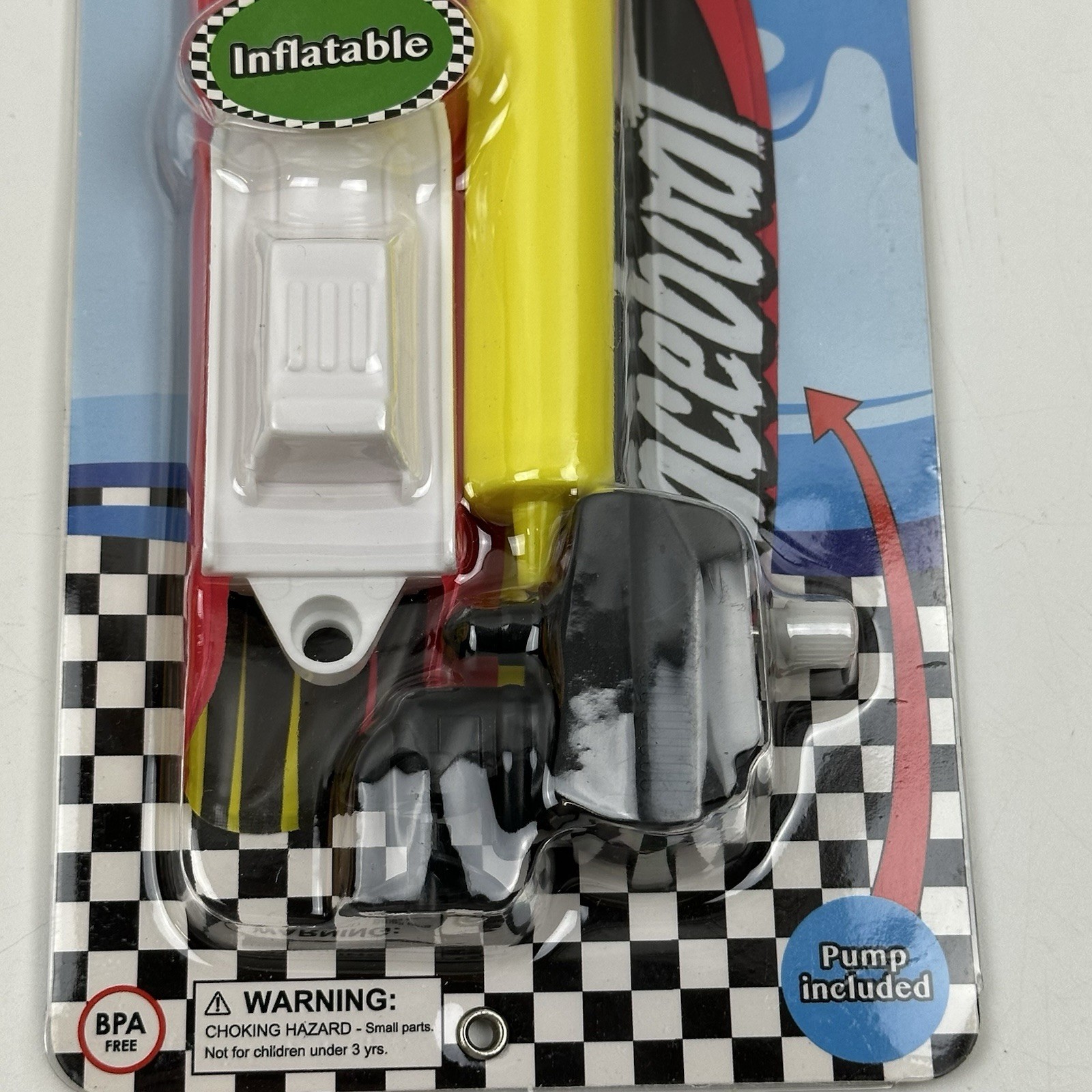 Items 4U! Windup Boat Racer Inflatable Toy Boat (ages 3+) New/Sealed