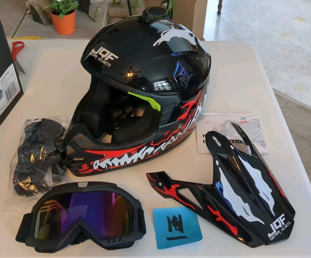 Dirt Bike HelmetMotocross Offroad ATV BMX MX Dirtbike Motorcycle…Size Small S
