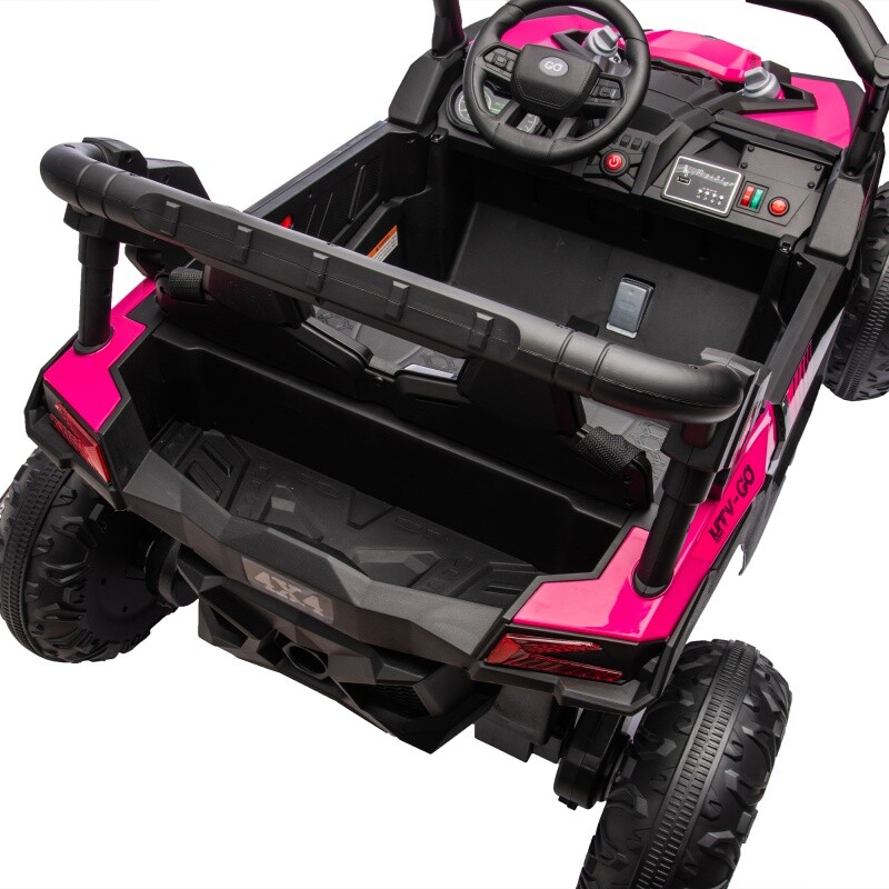 24V Kids Ride On UVT Car 4-Wheels Electric Car Toys Off-Road W/Remote for Kid 3+