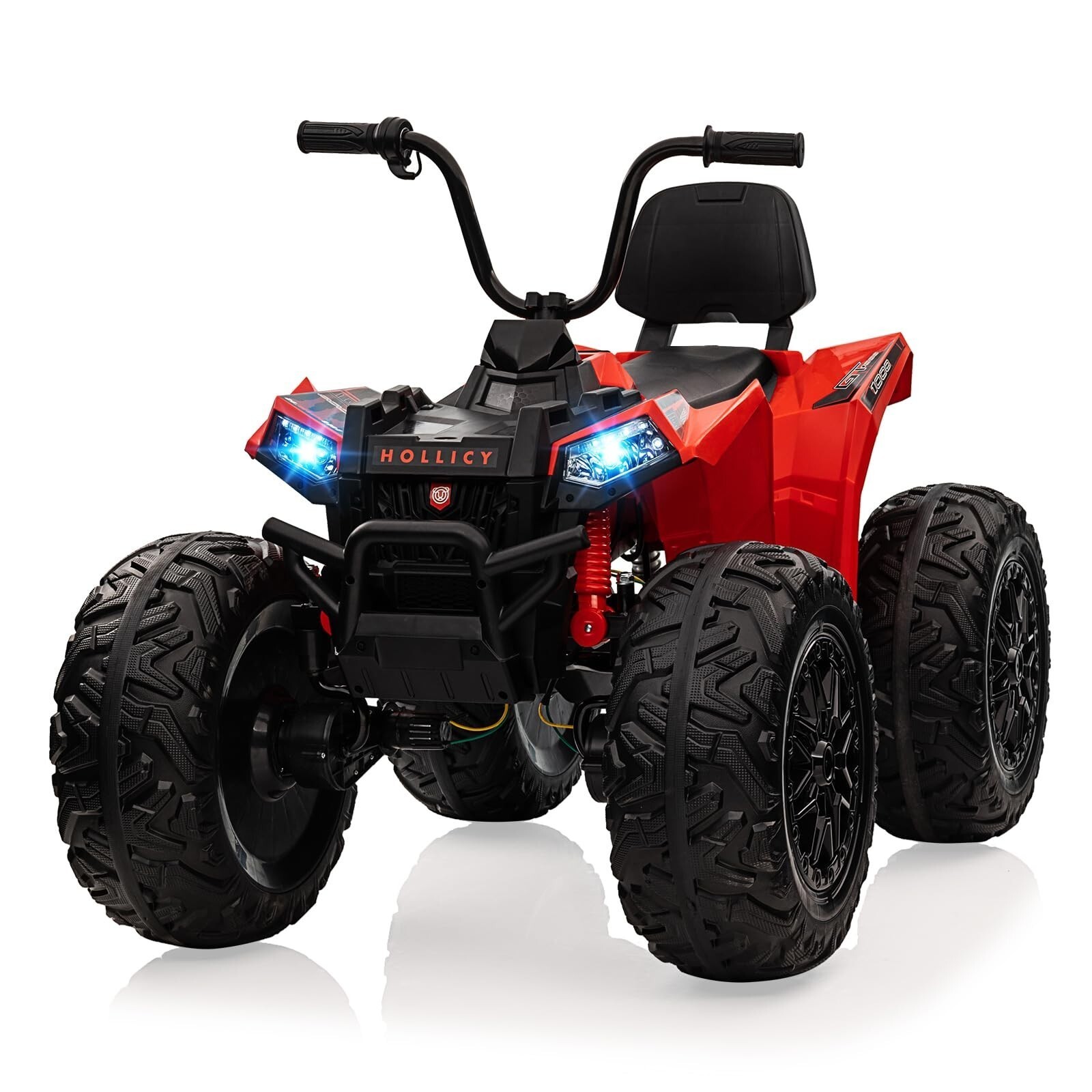 24V Kids ATV 4 Wheeler Quad Car Off-road Ride on Toy 5 mph Max-speed w/ LED Ligh