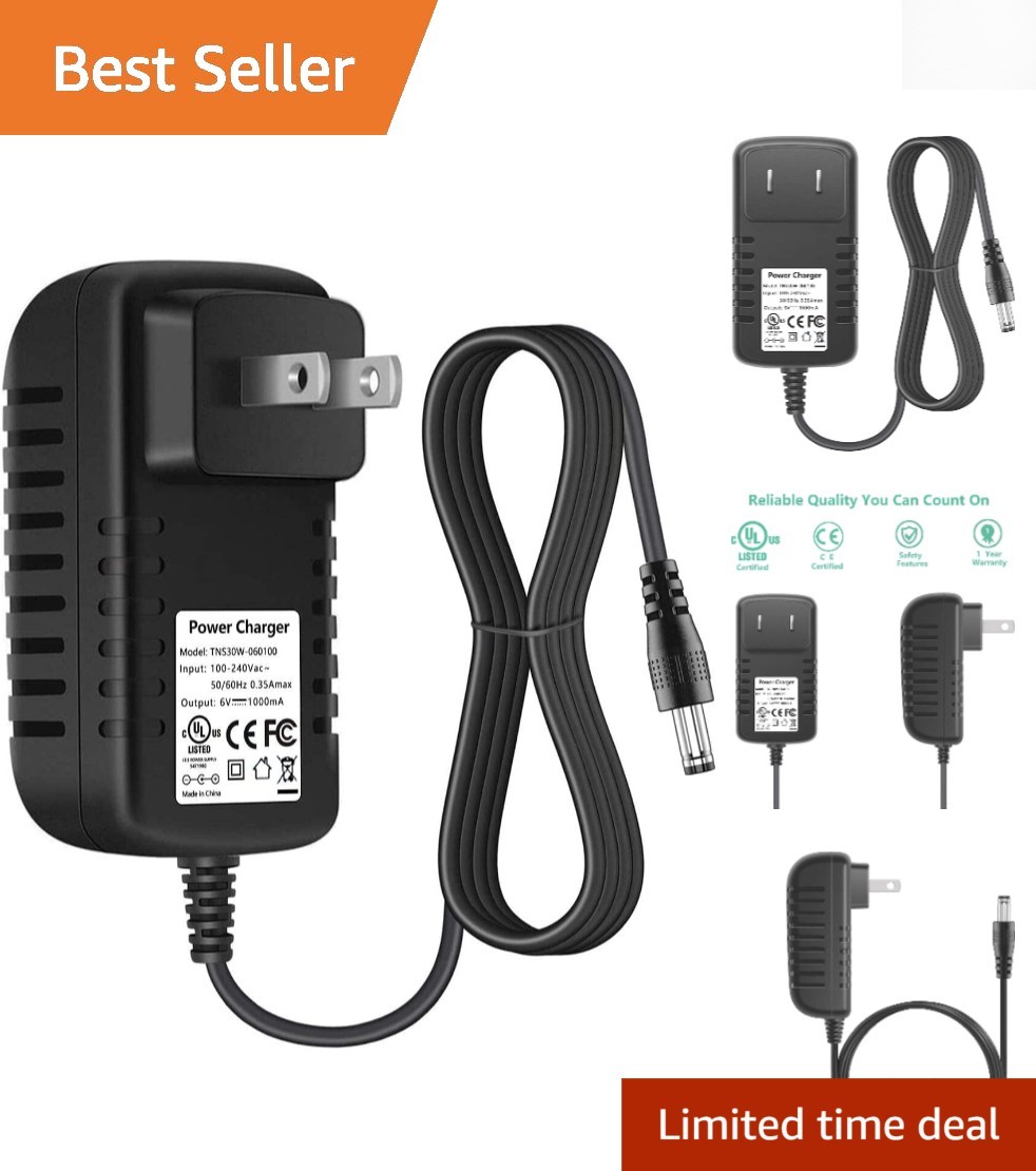 Universal 6V Battery Charger for Toddler Ride-On Cars – Fast Charging & Safe