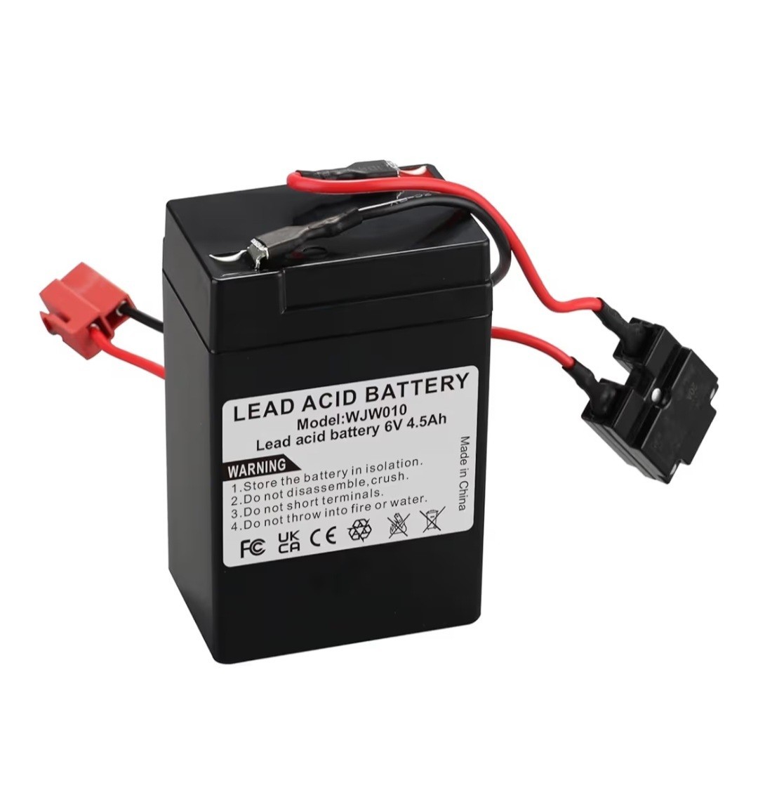 6V 4.5Ah Lead Acid Rechargeable Battery, Replacement Battery Compatible with…
