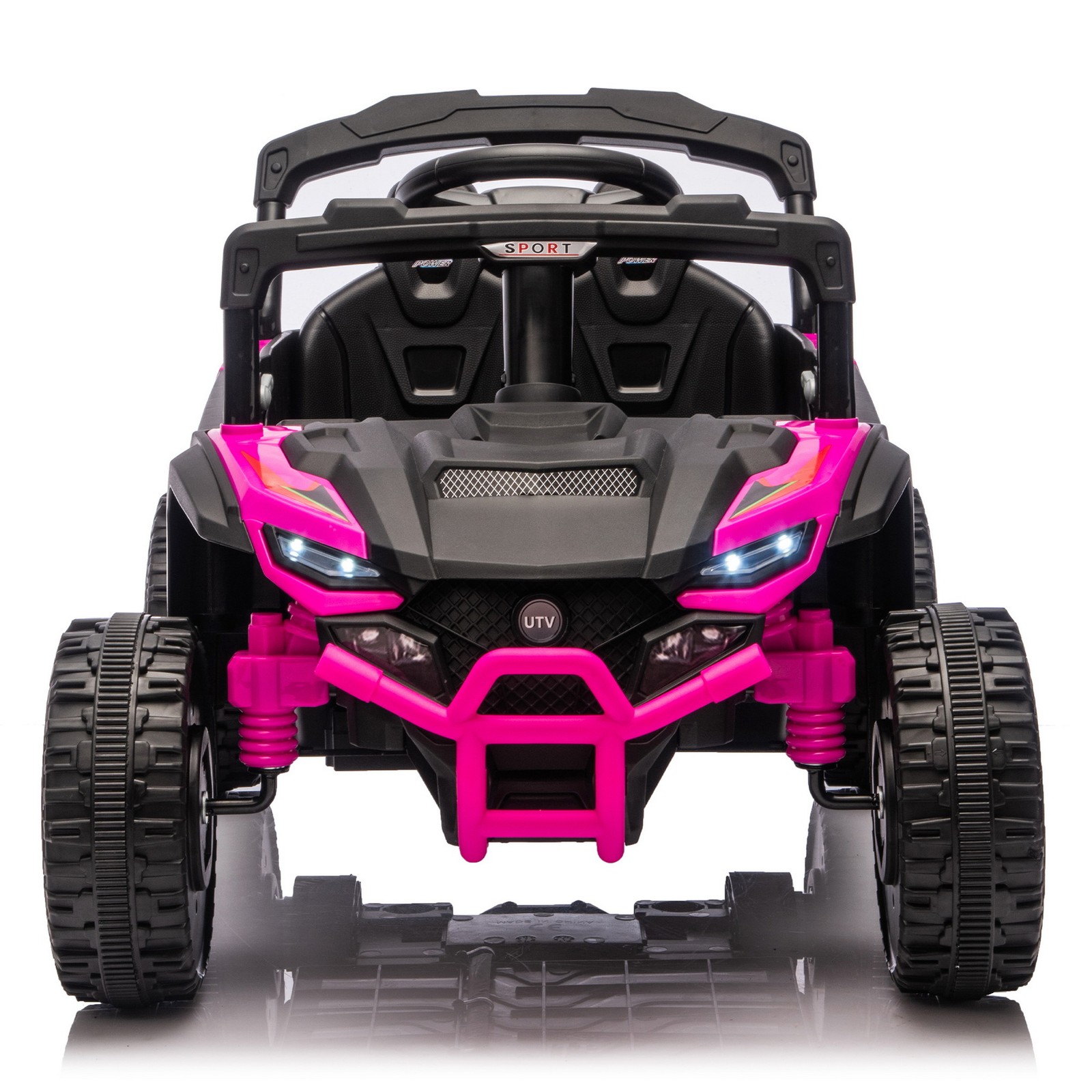 24V 9AH 2 Seater Ride On UTV Toy Car Music LED Parents Control 4-Wheel Suspensio