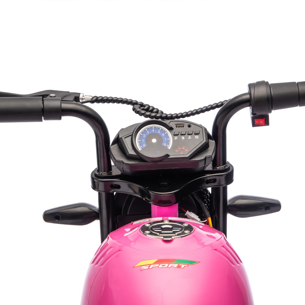 24V 300W Kids Ride On XL Electric Toy Muscle Motorcycle Hub Motor 14in EVA Wheel