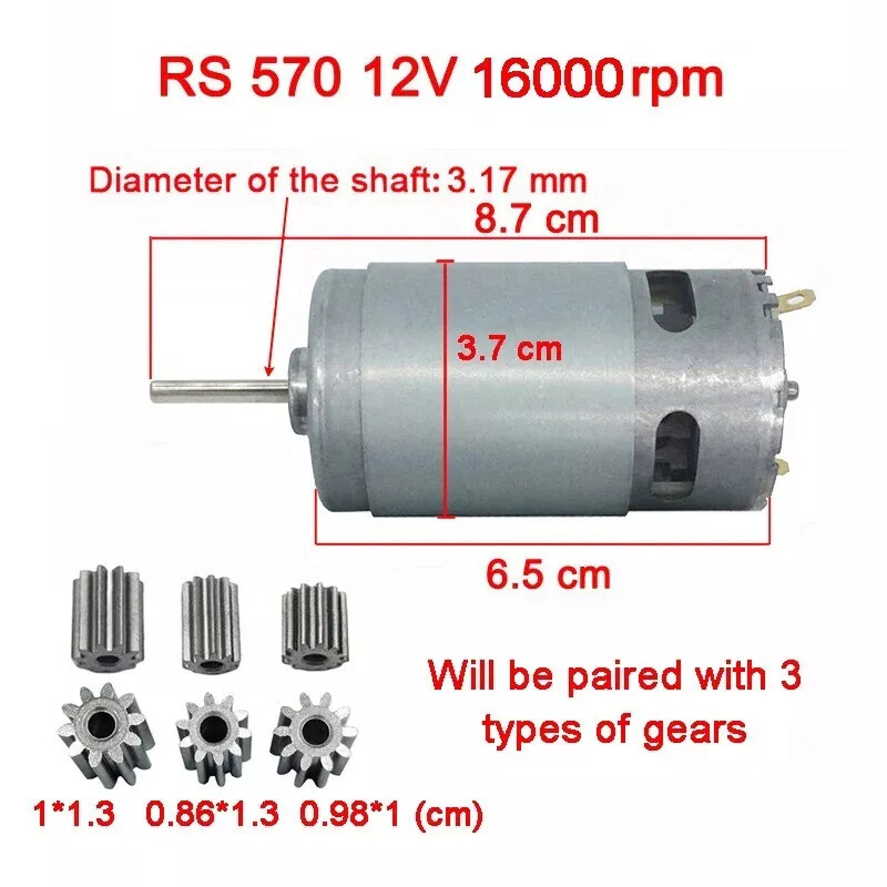 555 24V Motors For Children Electric Car Toy DL 555-C 24V High Speed High Power