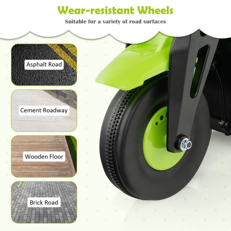 6V Battery Kids Ride on Electric Motorcycle Gift Kids w/Bubble Maker and Music