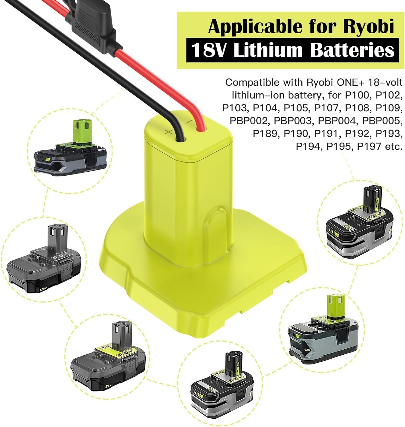 2-Pack Ryobi 18V Battery Adapter for Power Wheels – Upgrade Your Ride-On Toys