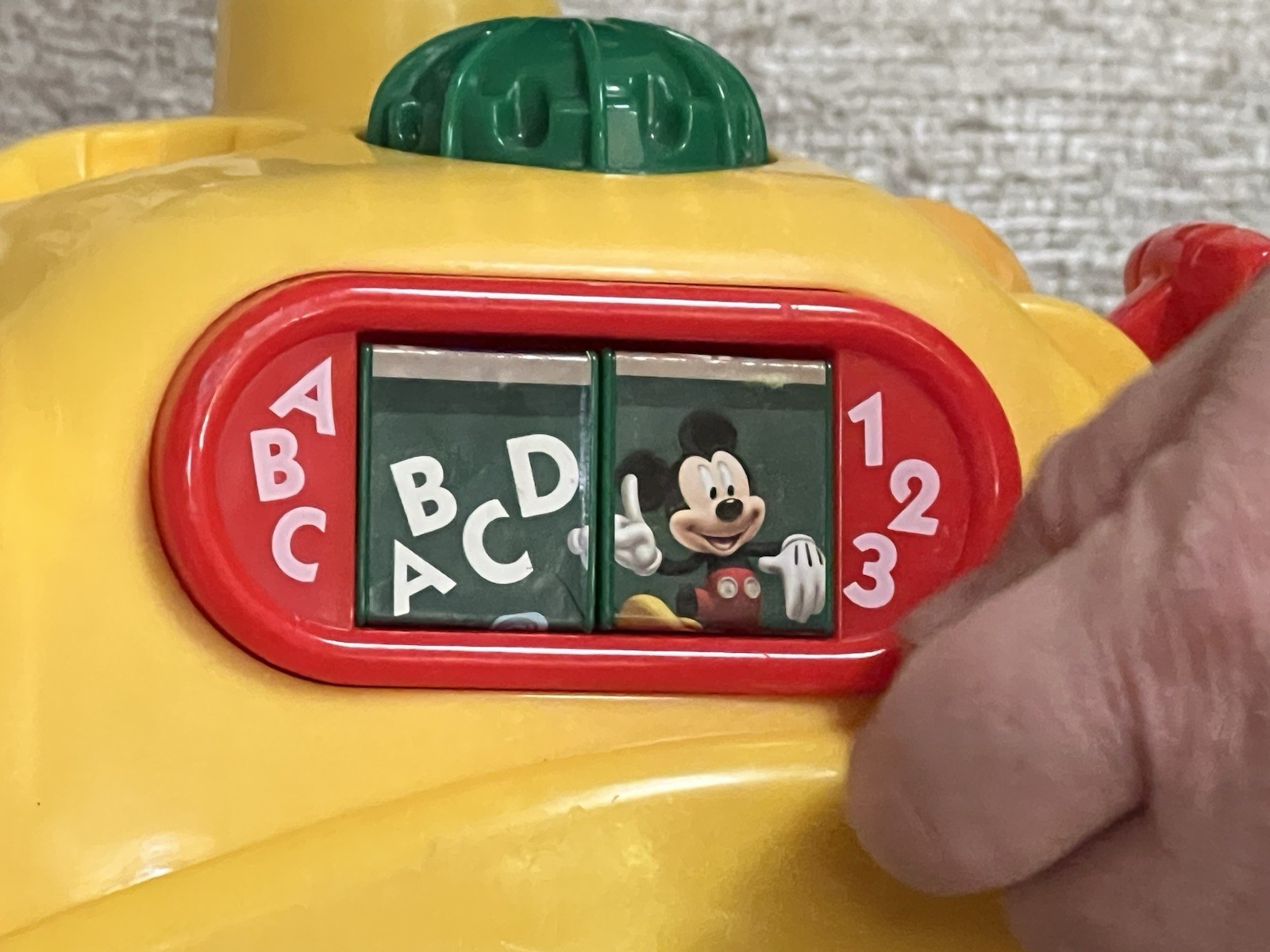 Vintage Kiddie land Disney Mickey Mouse Activity Bus Ride On Or Walker