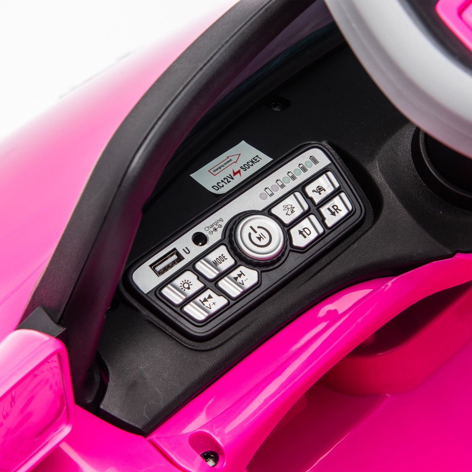Licensed Volkswagen Beetle Ride on Car for Kids 12V Electric Toy W/ Remote, Pink