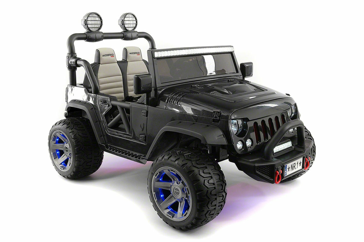 24V TWO SEATER KIDS RIDE ON TRUCK CAR JEEP 2 POWERFUL MOTORS,RUBBER TIRES,MP3+RC