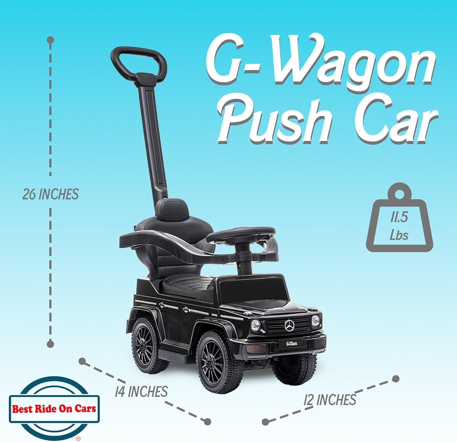 Mercedes G-Wagon Kids Push Car 3-in-1 for 1-3 – Playful Outdoor Fun