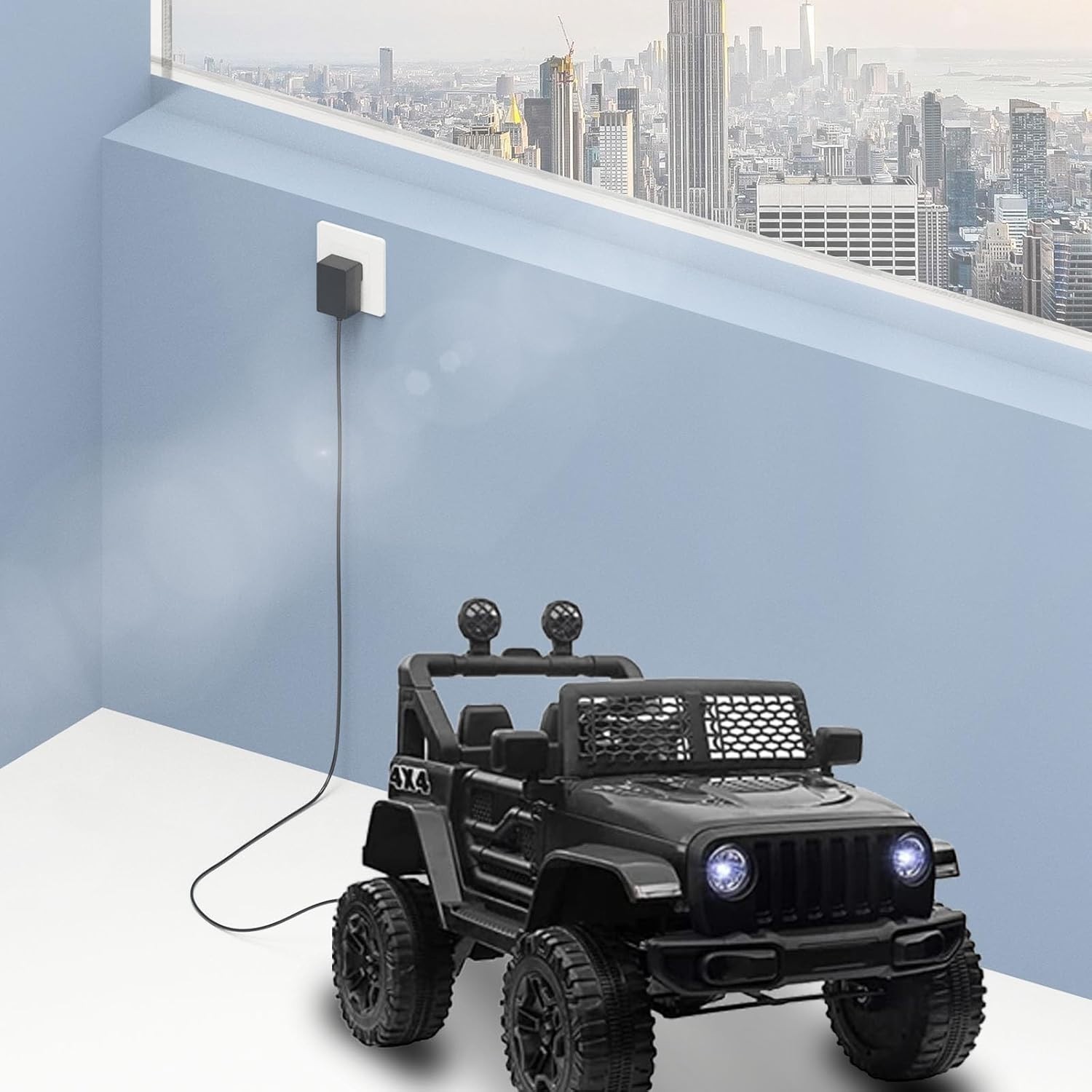 12V Battery Charger Ride On Toys Power Wheels Adapter 6FT Cord Kids Car Supply