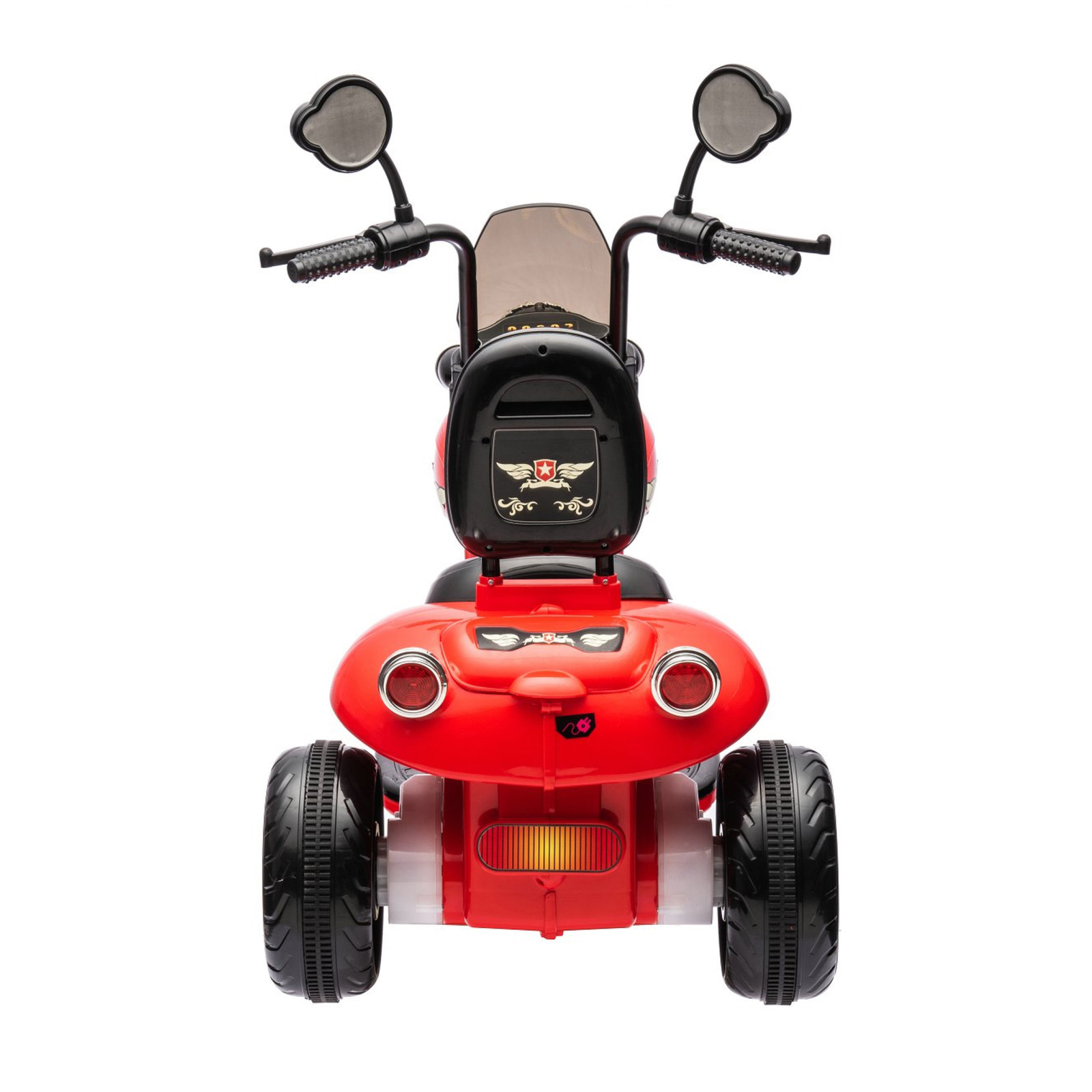 12V Freddo Kids Cruiser Chopper Motorcycle Ride On Toy Car W/ LED Lights Red