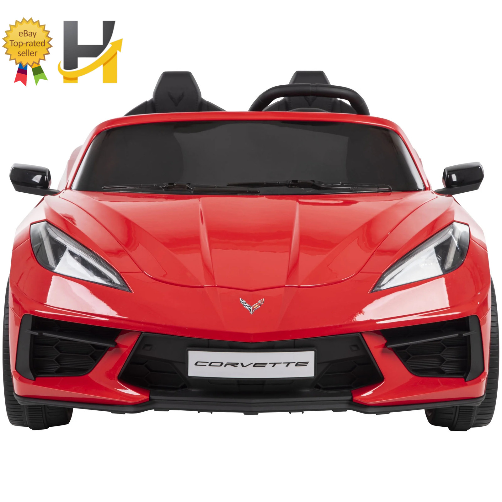 12V Corvette Stingray Battery Powered Ride-On Car Children Ages 3+ Sounds