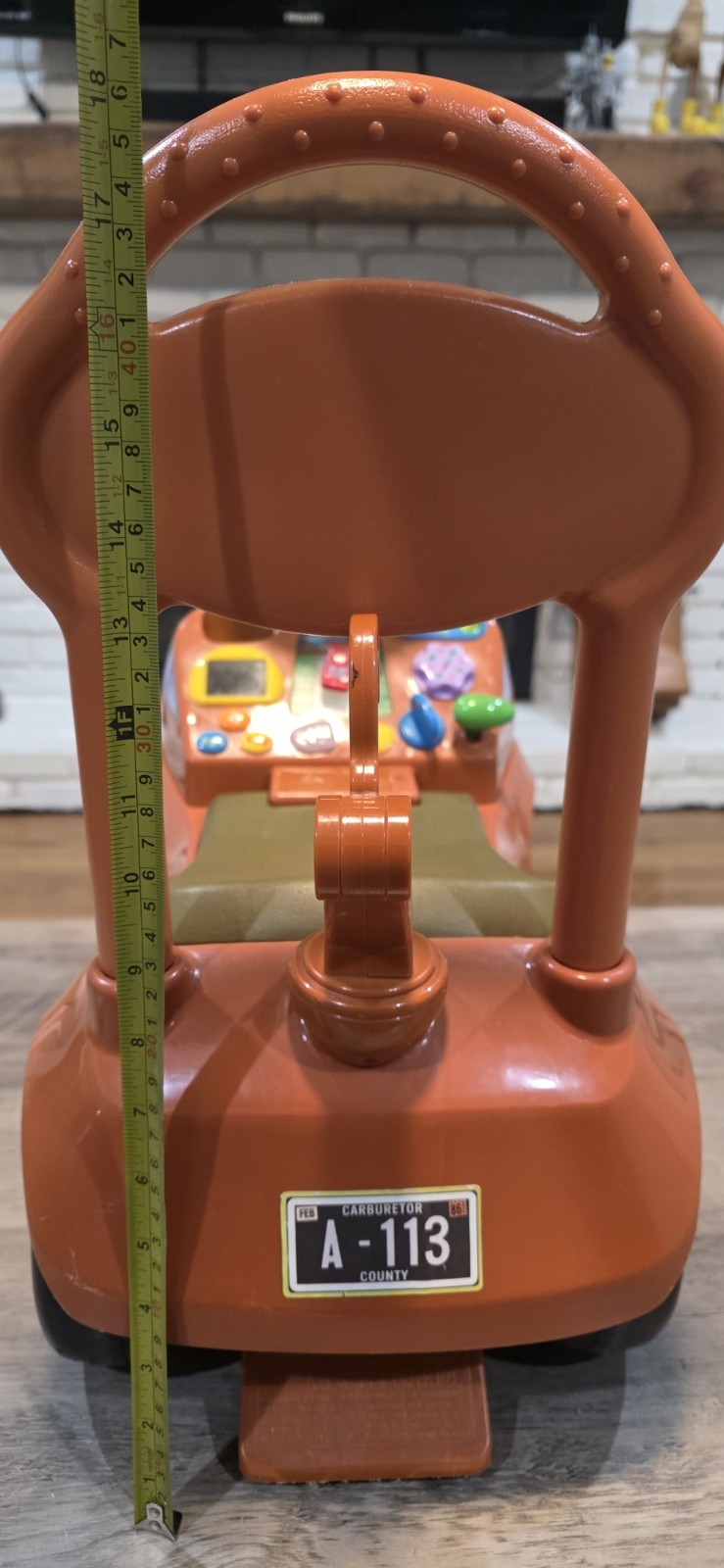 Kiddieland Disney Pixar Cars Tow Mater Activity Ride On Lights Speech & Motion