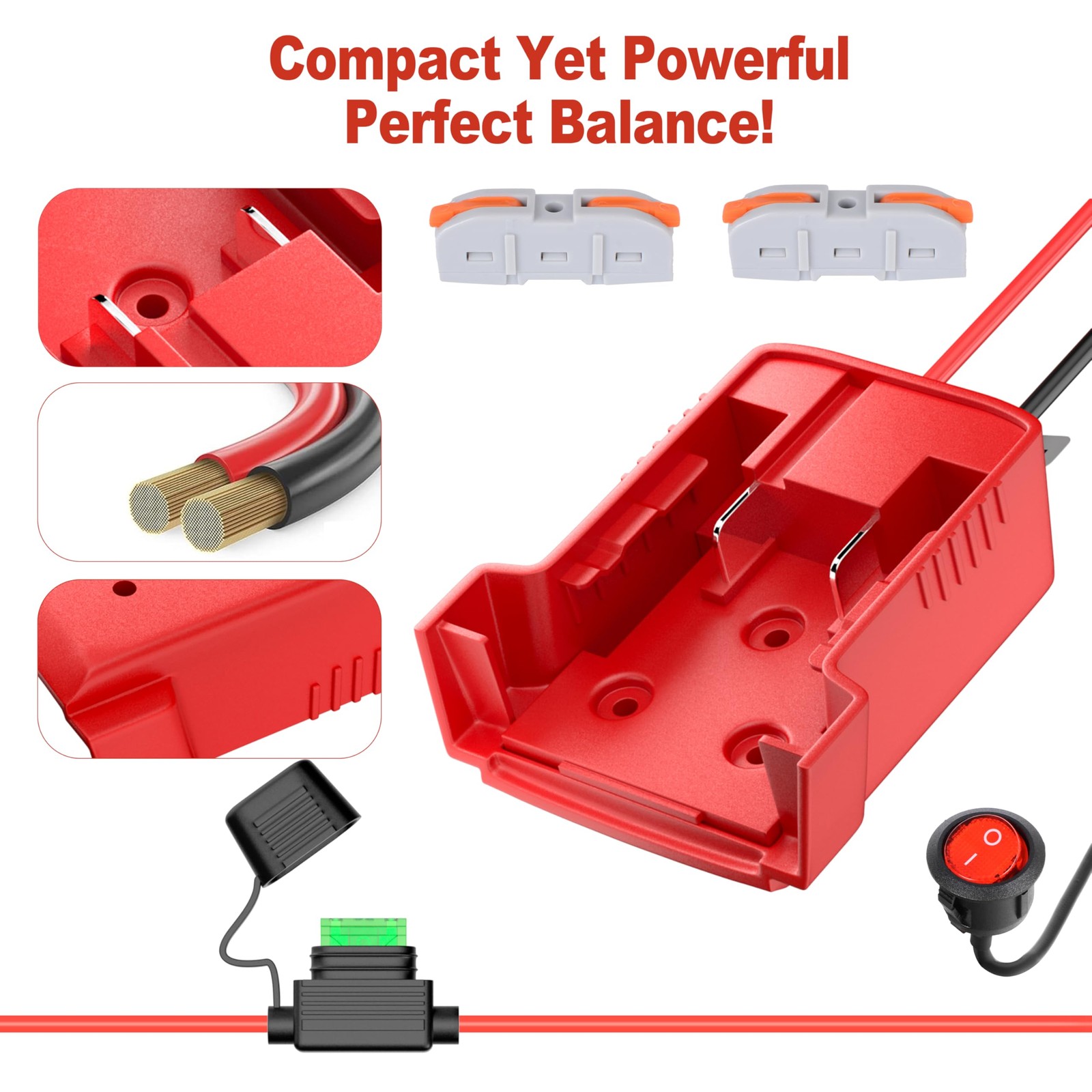 Power Wheels Battery Adapter for Milwaukee M18 Battery, 18V Power Wheels Adap…