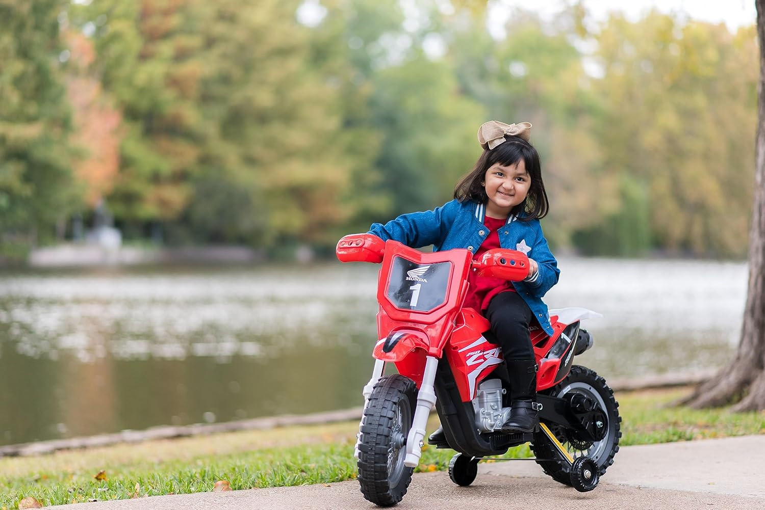 Honda CRF250R Dirt Bike for Kids Ages 3-8, 6V Battery Operated Electric Mini Roa