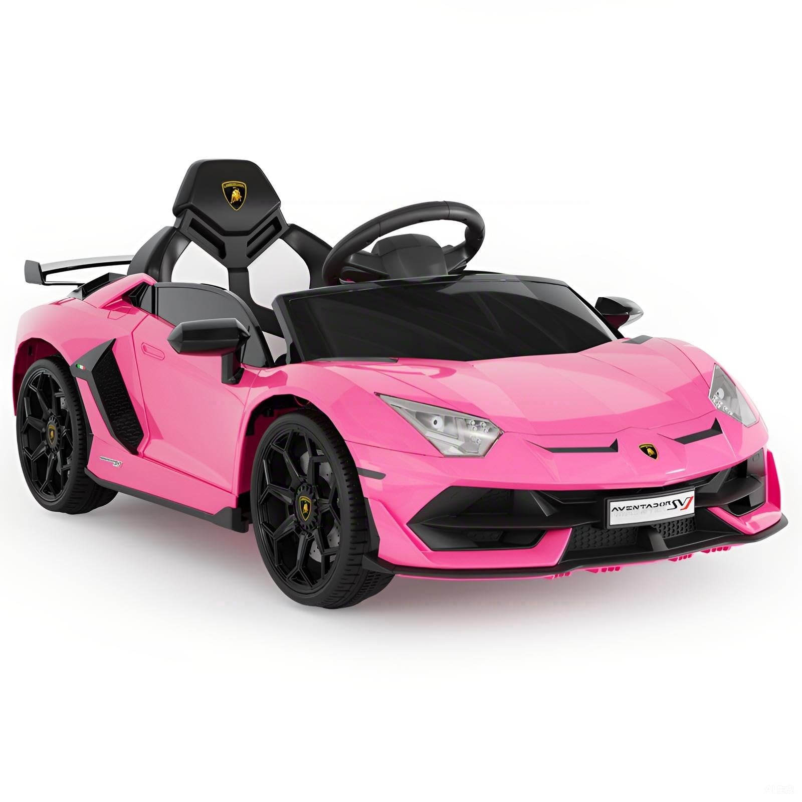 12V Kids Electric Car with Remote Control, Ride-On Toy for Boys & Girls – Pink
