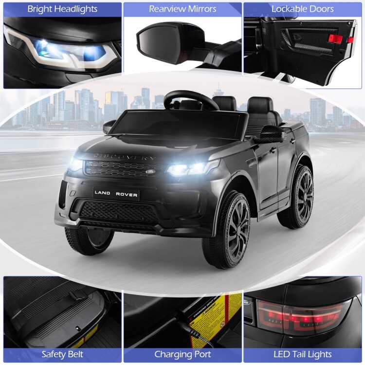 12V Electric Ride On Car Gift Kids w/Remote Control Lockable Doors & LED Lights