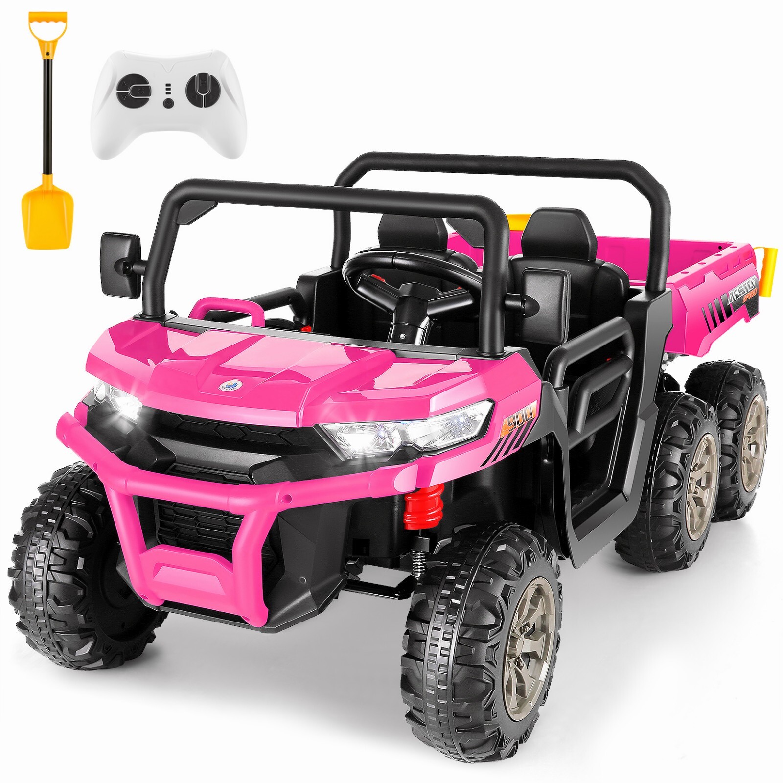 24V 4WD Kids Ride on Dump Truck with Remote Control, 2 Seater Electric Car Toy🔥