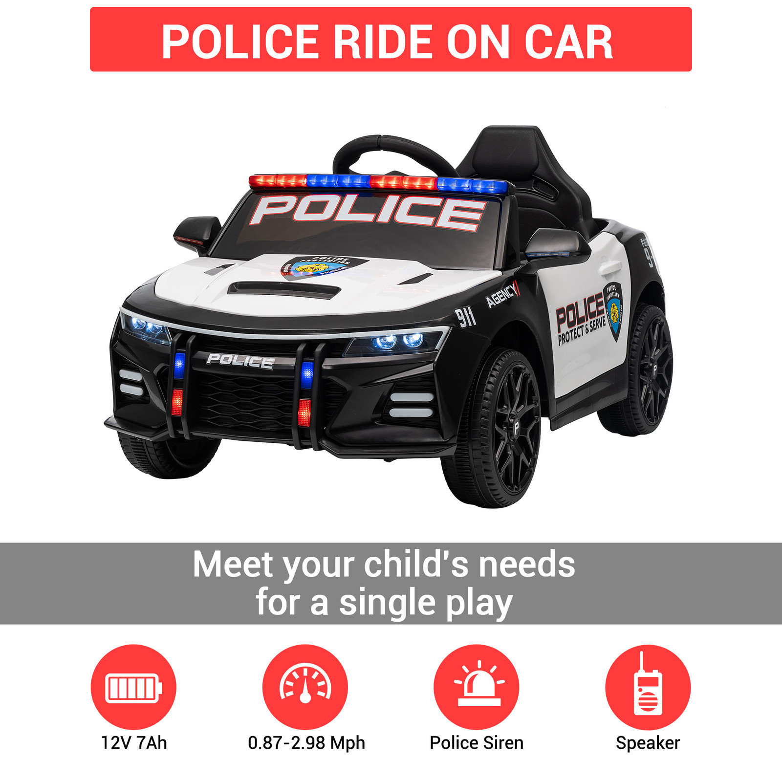 Garvee 12V Kids Ride on Car w/ Remote Control,Ride on Truck for Kids,Toddler Toy