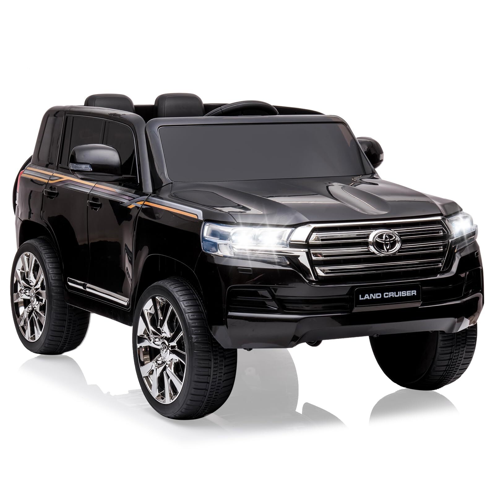 ✅Kids Electric Ride on Police Car 12V Battery Powered SUV Truck 3-Speed LED Musi