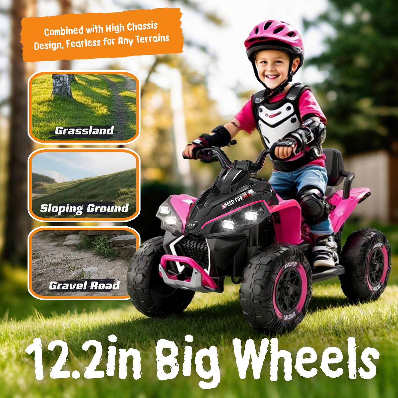 24V Kids Ride On Electric function Music Power Display Bluetooth Kids Aged 3-12