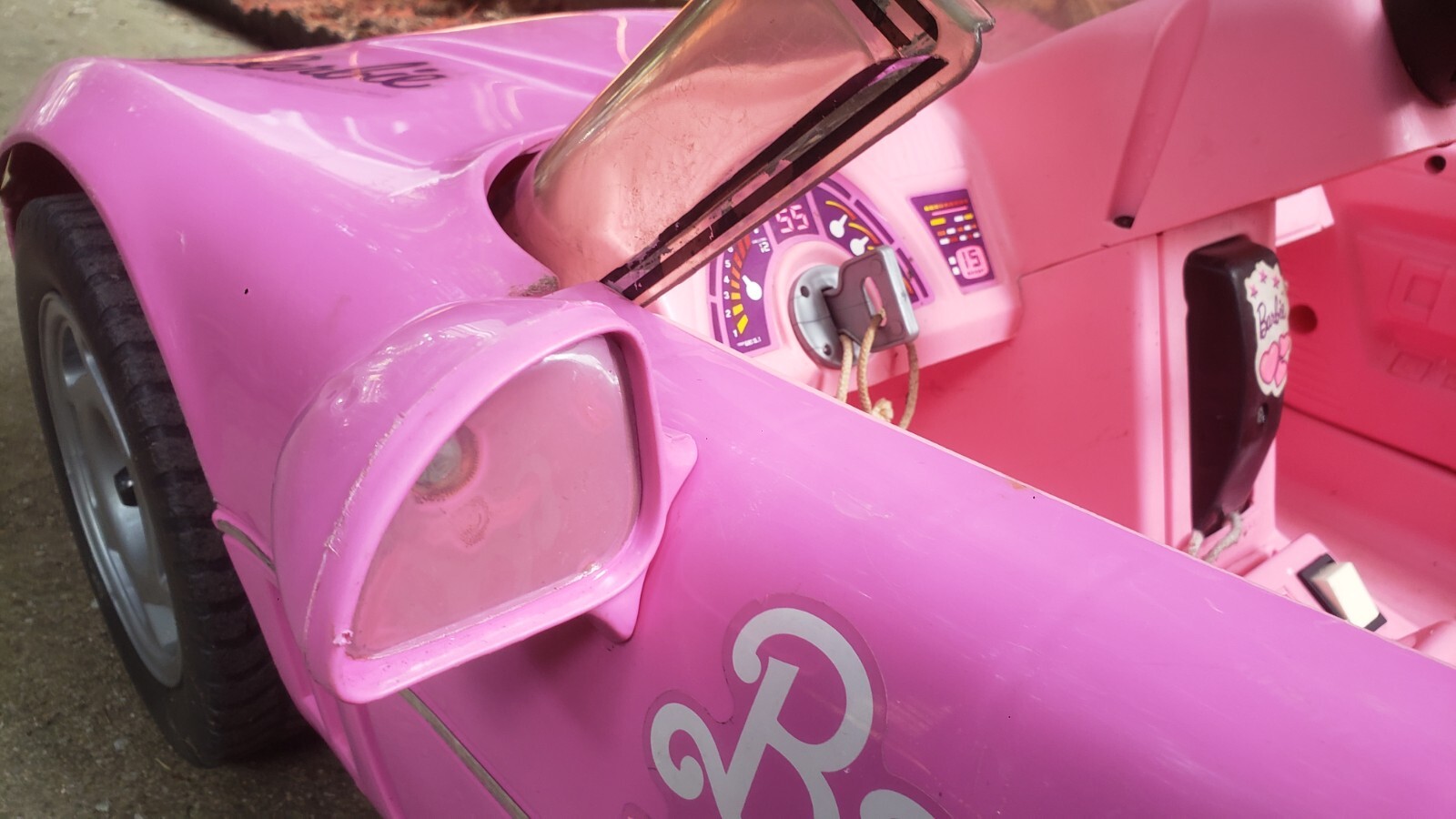 Barbie Corvette 1990 Vintage Power Wheels Pink Original SHIPPED