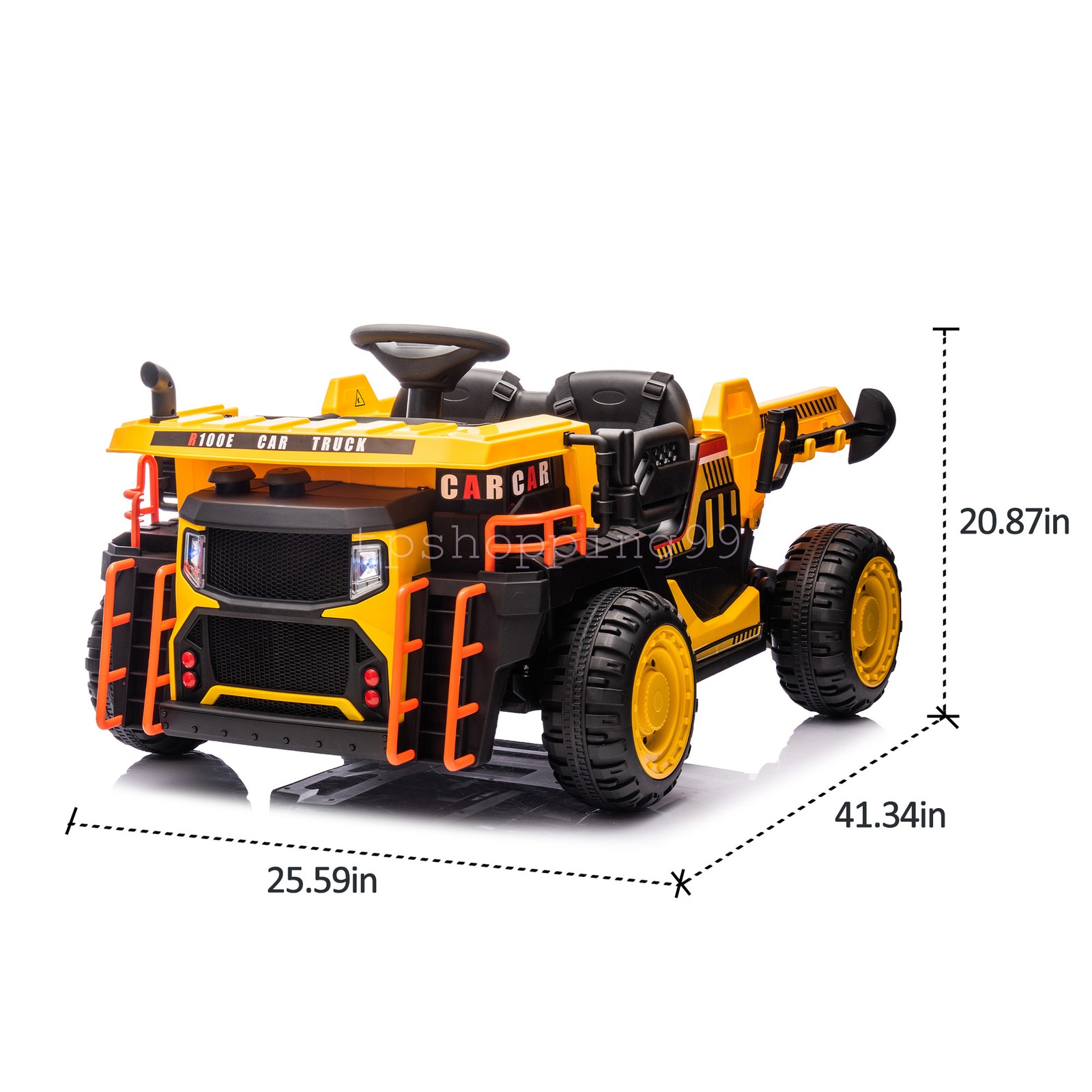 24V Ride On Dump TruckTwo-seater Kids W/parents Control 400W Powerful Motor