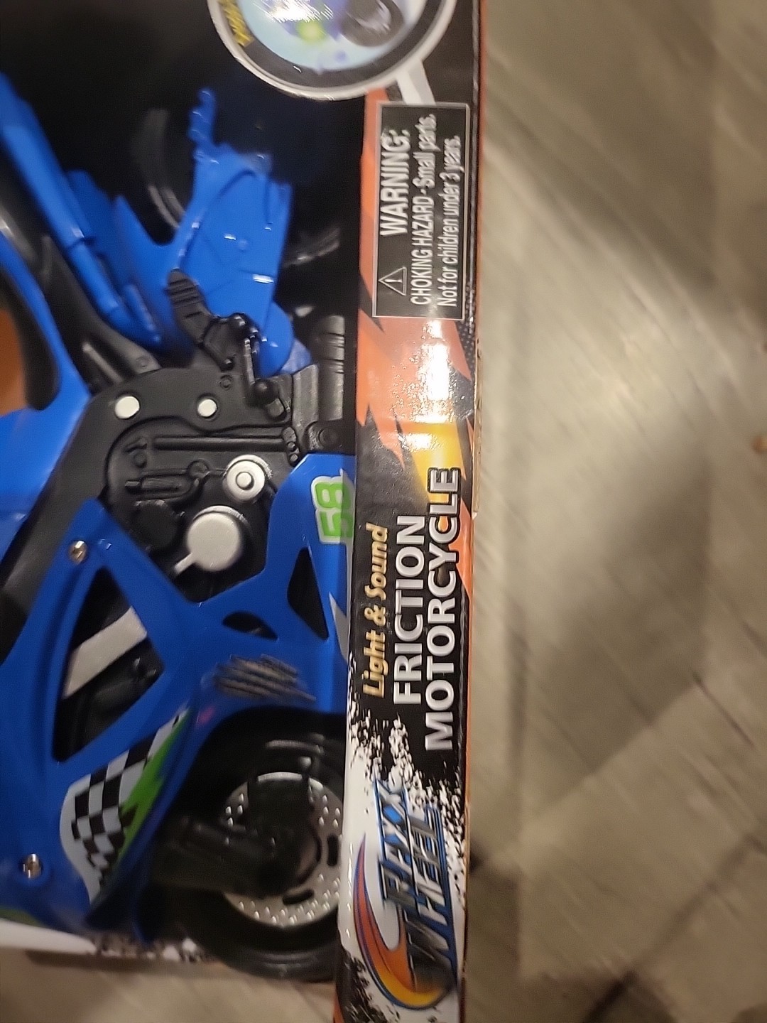 Raxx Wheel Light And Sound Friction Motorcycle