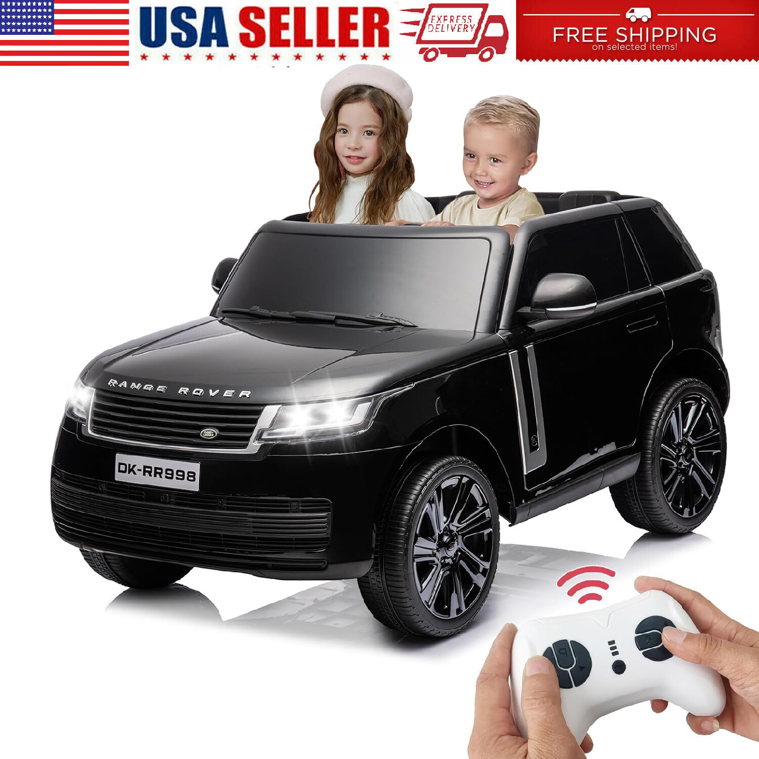 Ride On Car Truck for Kids 24V Battery Powered Electric Vehicle Car Toy w/Remote