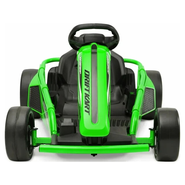 Drift Go Kart Ride On 24V Battery-Powered Vehicle, Ages 8+, Green